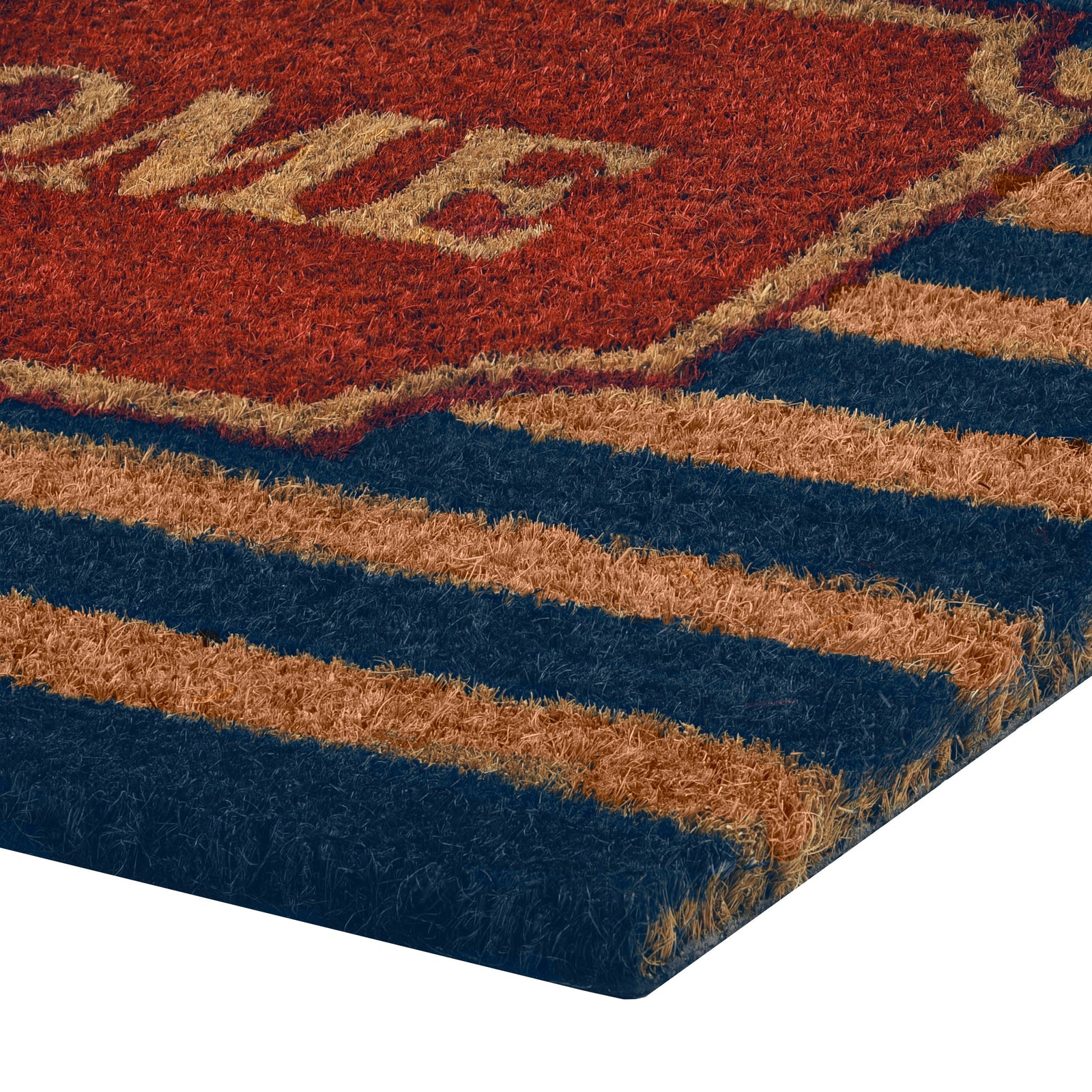 Achim Welcome Printed Coir Doormat, Red-Blue, 18x30 Inches