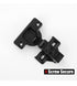 Cabinet Door Hinges Black, Soft Closing 1/2" Partial Overlay Cupboard Door Hinge for Face Frame Cabinets
