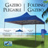 Just Relax Folding Gazebo Canopy, Blue, 10x10 Feet