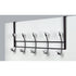 Premius Over the Door Hook Rack With Crystal Tips, Black, 19x4x10 Inches