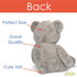 JOON Huge Teddy Bear With Ribbon, Light Gray