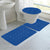 Jenny 3-Piece Diamond Plush Oversized Non-Slip Bath Rug Set