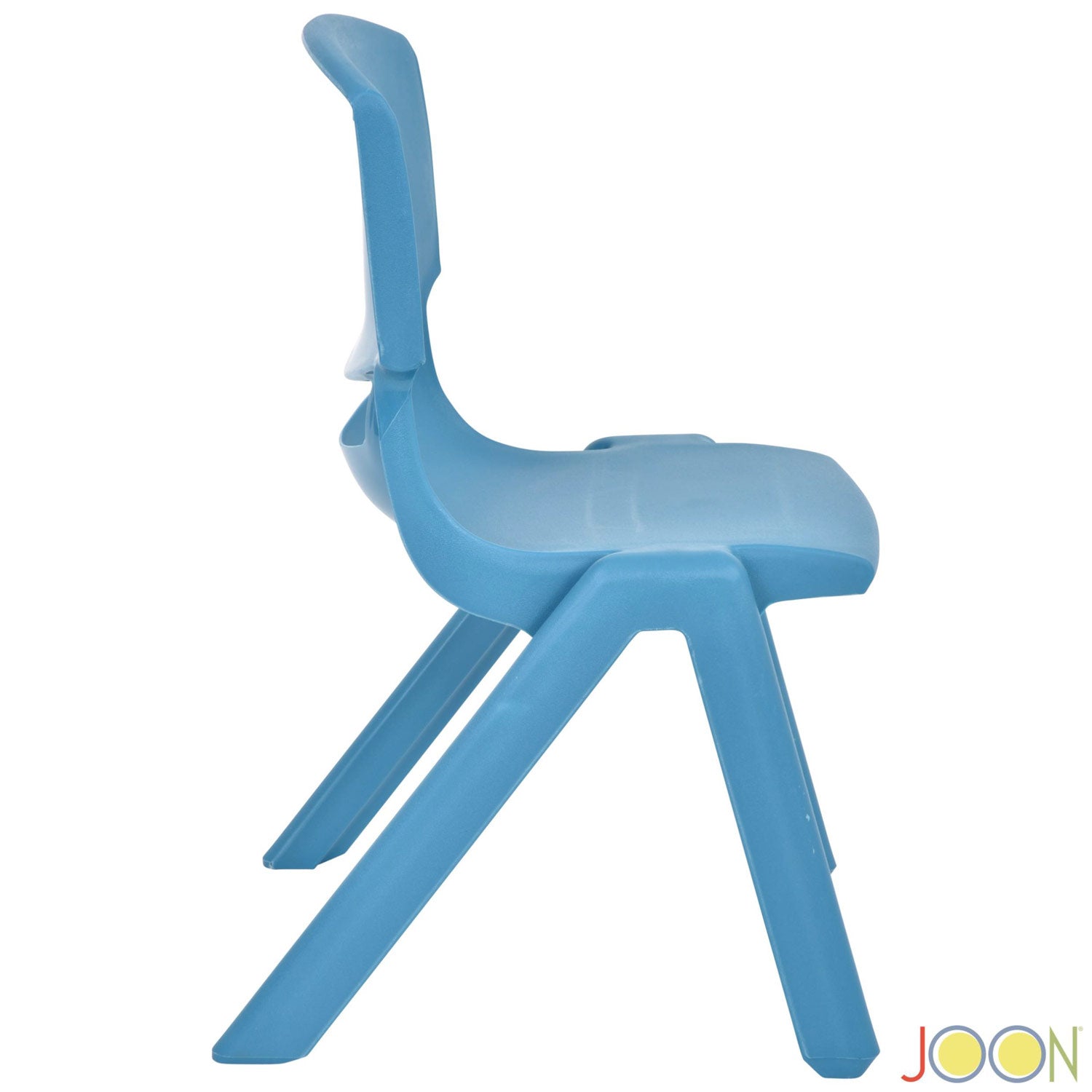 JOON Stackable Plastic Kids Learning Chairs, Sky Blue, 20.5x12.75X11 Inches, 2-Pack (Pack of 2)