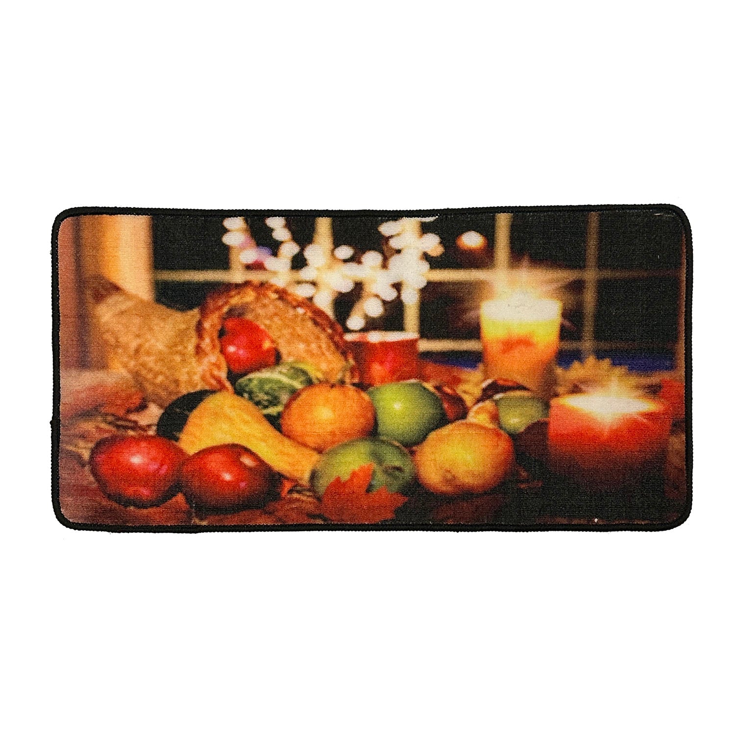 Alfombrilla de cocina antideslizante festiva de otoño, 18 x 36 pulgadas