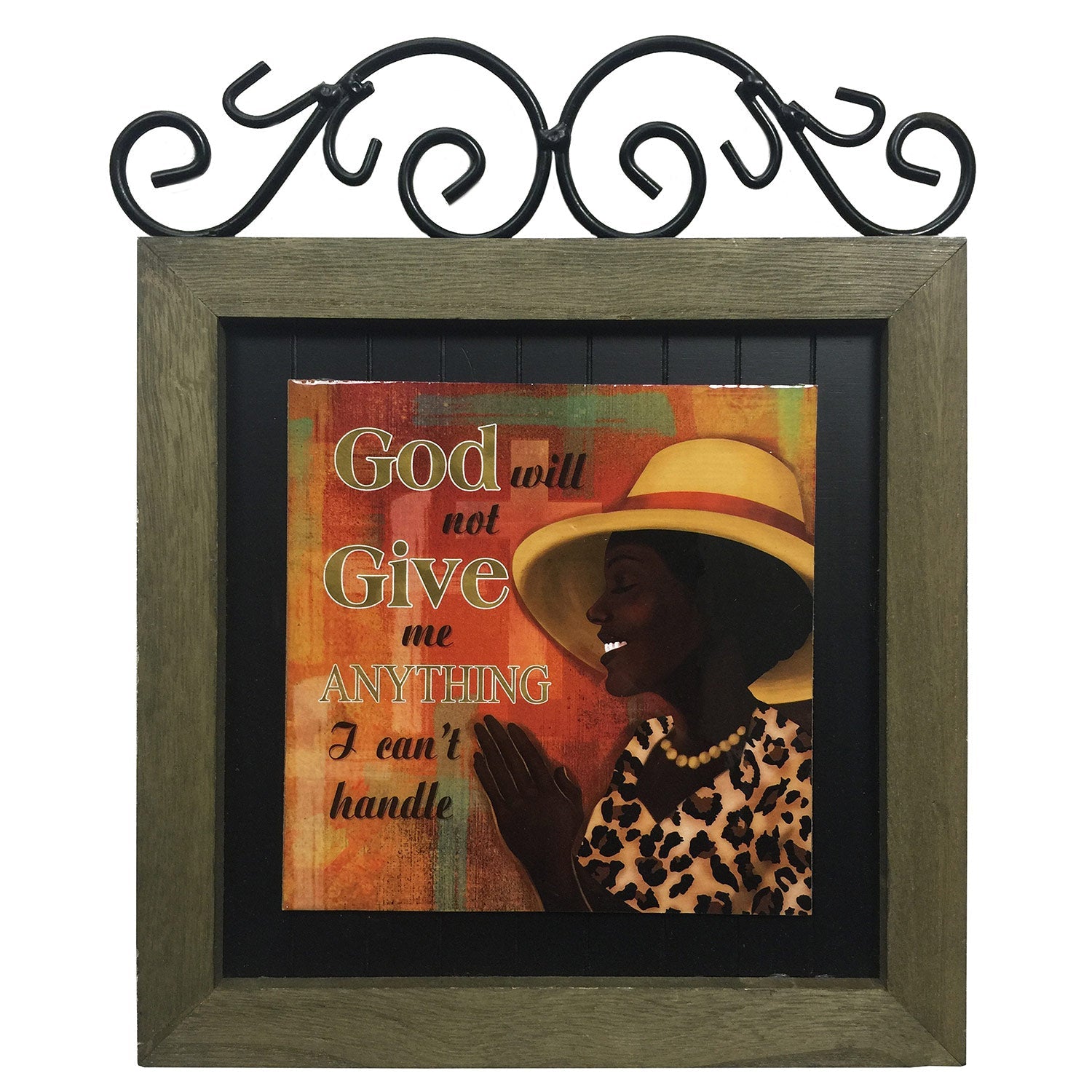 Premius Women of Faith Metal Plaque, Give Me Anything, 12x14 Inches