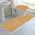 Jenny 3-Piece Diamond Plush Oversized Non-Slip Bath Rug Set