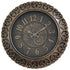 Premius Industrial Style Decorative Wall Clock, Bronze, 12 Inches