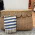 Scalloped Rattan Basket - Large - Pre-Sale