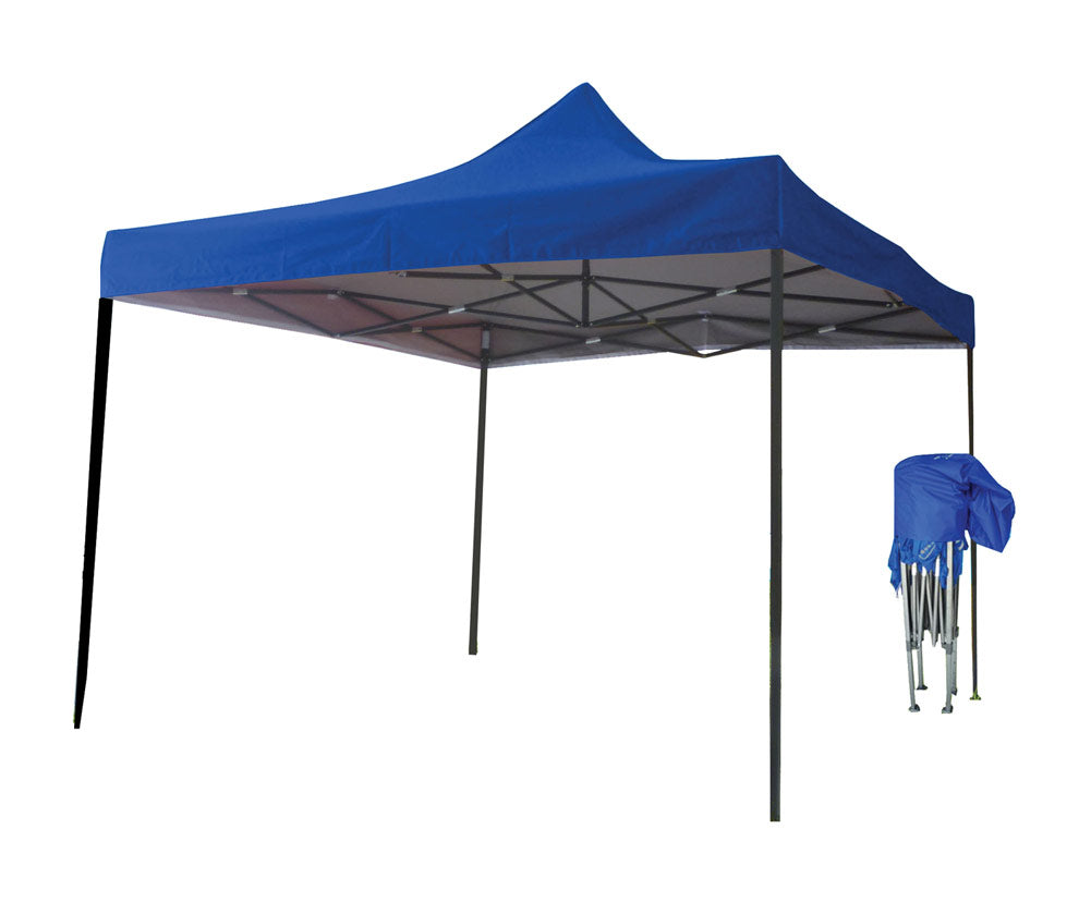 Just Relax Folding Gazebo Canopy, Blue, 10x10 Feet