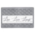 Achim Live Love Laugh Decorative Anti-Fatigue Mat, Grey, 18x30 Inches