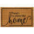 Achim There's No Place Like Home Coir Welcome Doormat, Brown-Black, 18x30 Inches