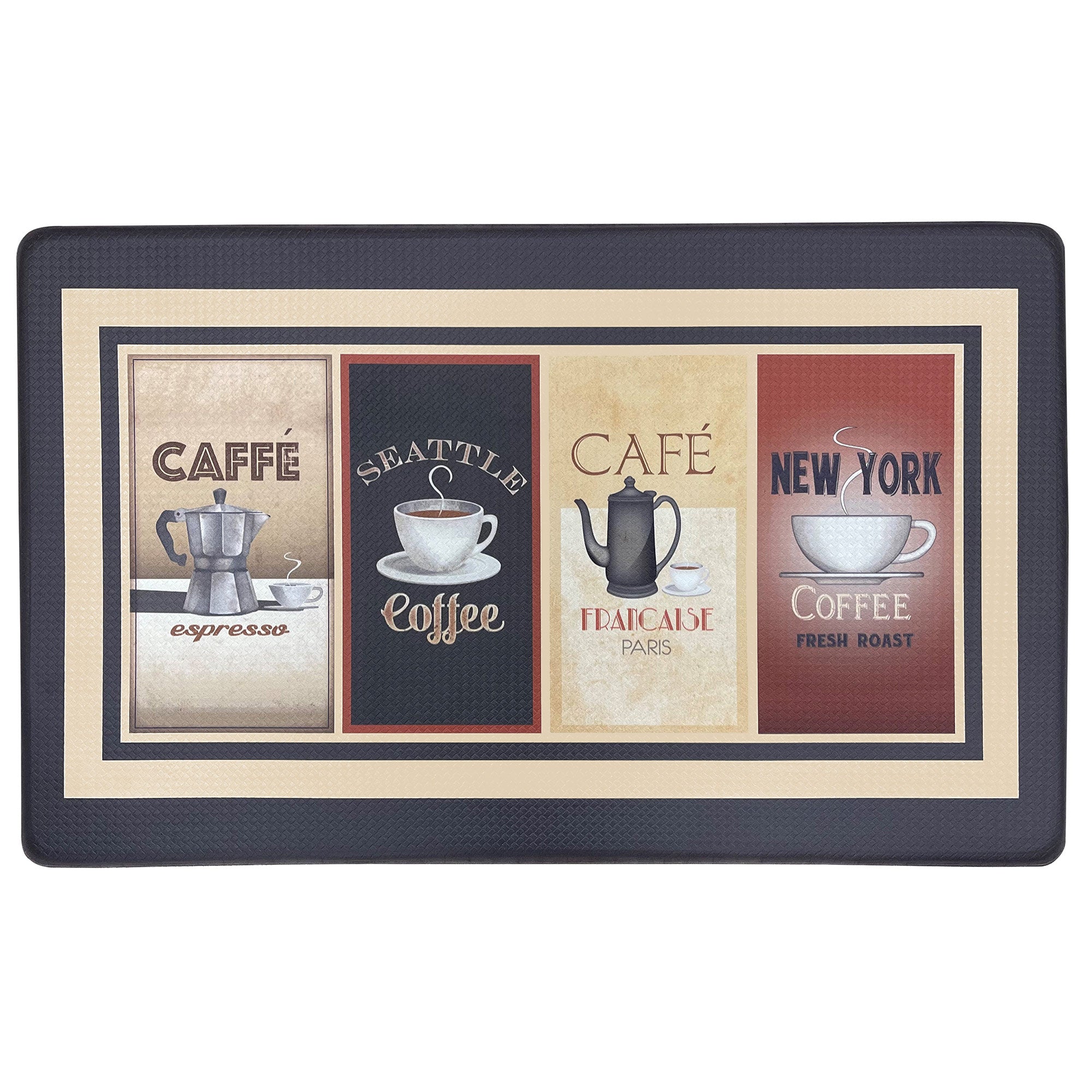 Acogedor tapete decorativo antifatiga para cocina, 18 x 30 pulgadas