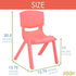 JOON Stackable Plastic Kids Learning Chairs, Coral, 20.5x12.75X11 Inches, 2-Pack (Pack of 2)