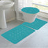 Jenny 3-Piece Diamond Plush Oversized Non-Slip Bath Rug Set