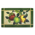 Alfombrilla antifatiga decorativa de manzanas Achim, color verde, 45 x 76 cm