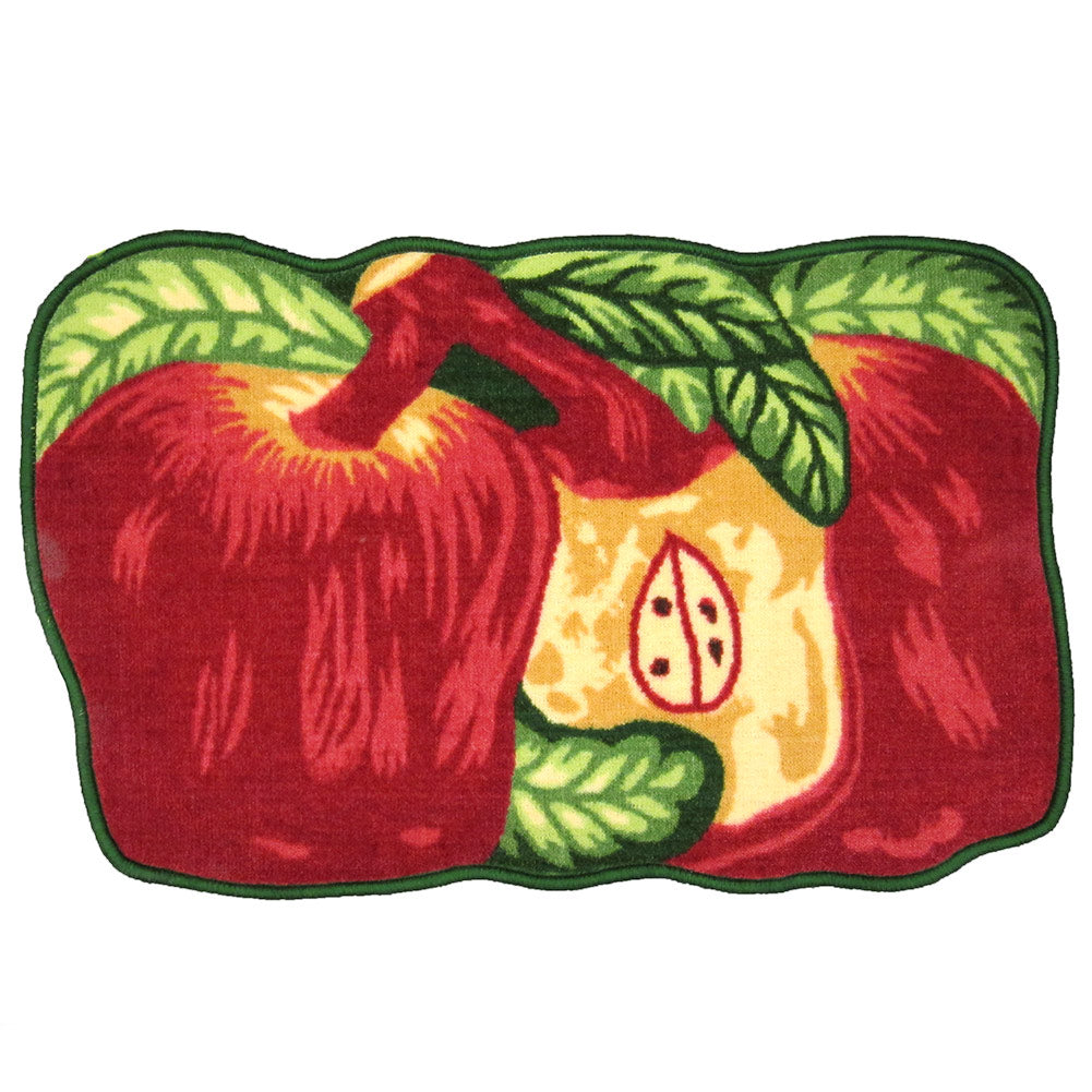 Sweet Apple Printed Non-Slip Kitchen Mat, 18x30 Inches