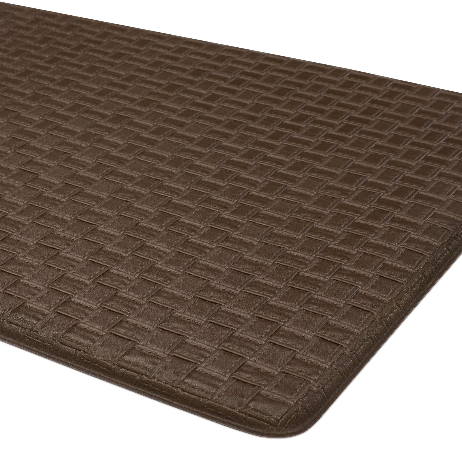 Achim Woven-Embossed Faux-Leather Anti-Fatigue Mat, 20x39 Inches