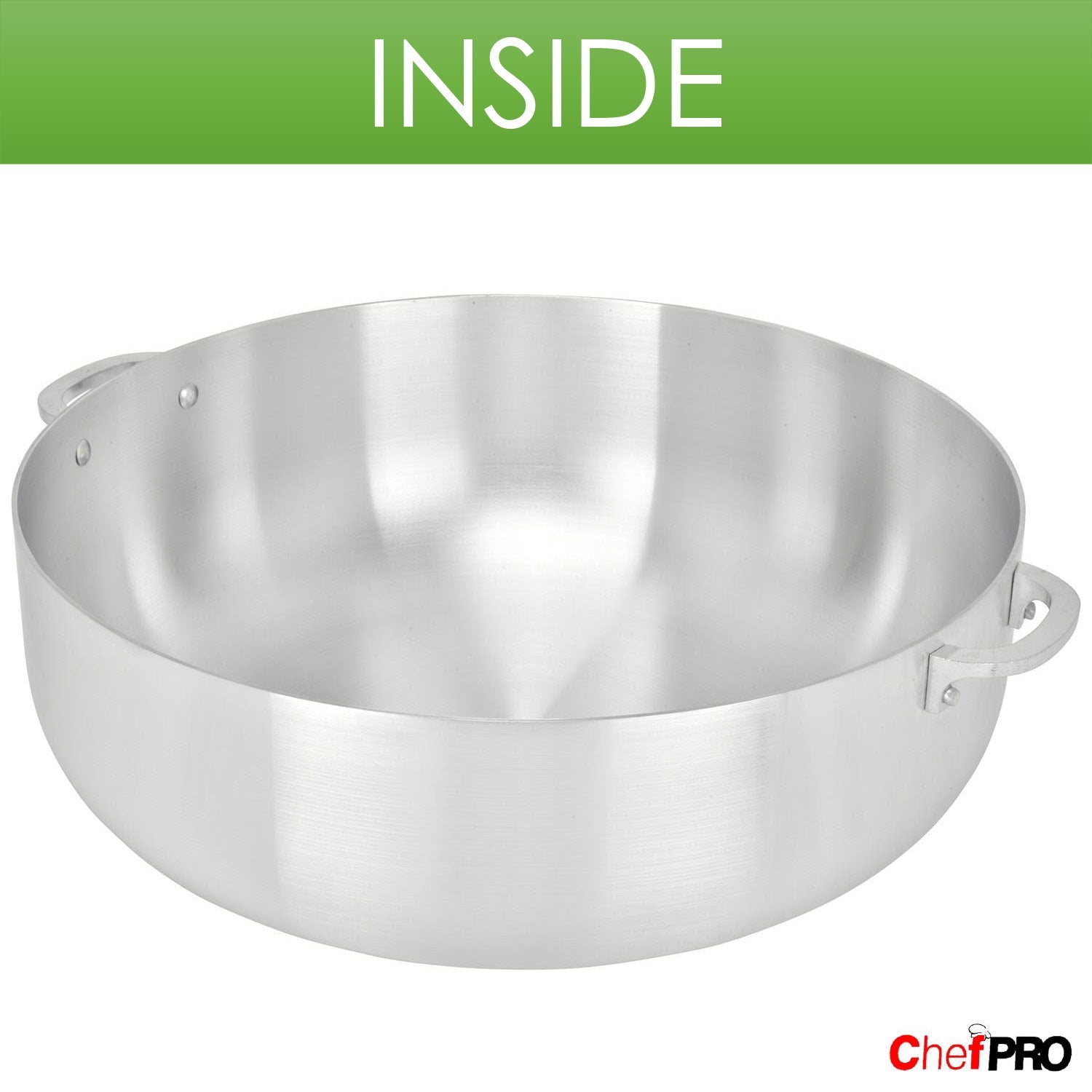 Chef PRO Commercial Grade Aluminum Caldero Stock Pot, 7.4 Quarts