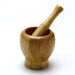 PREMIUS Bamboo Wood Mortar and Pestle, 4.3 Inches