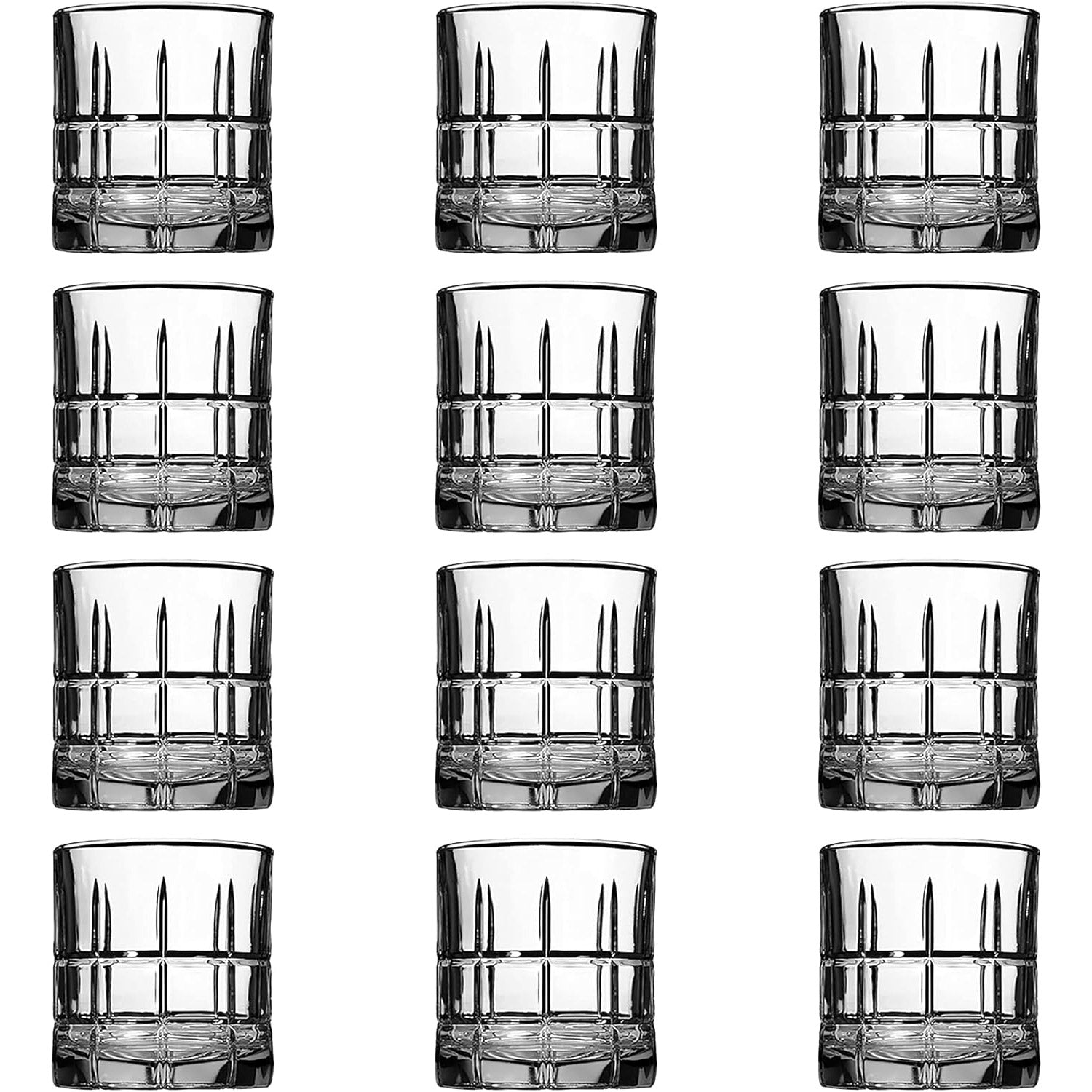 Anchor Hocking Manchester Rocks Old Fashioned Whiskey Glasses, 10.5 Ounce (Set of 12) (Pack of 12)