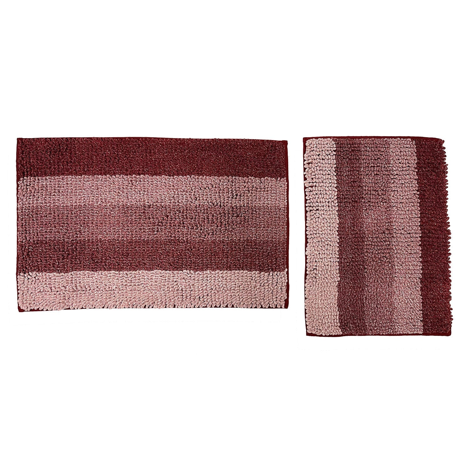 Premius Lina 2-Piece Loop Chenille Bath Mat Set, 20x32, 17x24 Inches