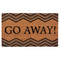 Achim Go Away Printed Coir Doormat, Brown, 18x30 Inches