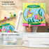 ARTEZA Kids Water Creatures Painting Kit, 4 Canvases, 8x8 Inches, 24 Acrylic Paints, 4 Paint Brushes, 4 Palettes, Ages 6+