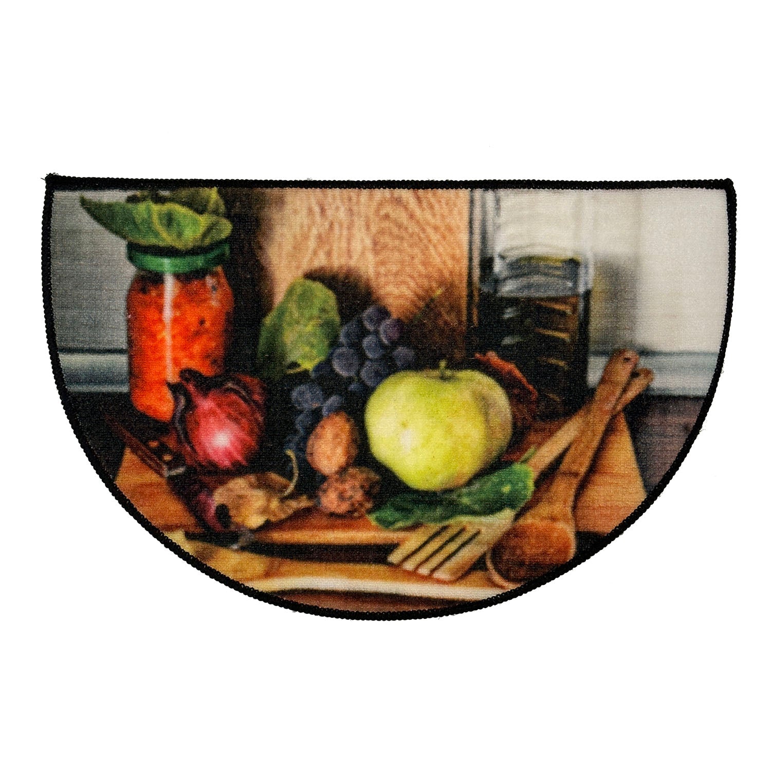 Veggies Non-Slip Kitchen Mat Slice, 18x28 Inches