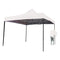 Just Relax Folding Gazebo Canopy, White, 10x10 Feet