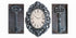 PREMIUS Kitchen Wall Clock Set with Accents, Gray, 14x10 Inches