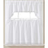 Maggie Kitchen Curtain Set with Macrame Fringes, Swag Valance 60x36, Tiers 30x36 Inches