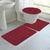 Jenny 3-Piece Diamond Plush Oversized Non-Slip Bath Rug Set