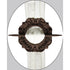 Premius Round Scroll Decorative One Pair Curtain Tie Back, Coffee, 7x7 Inches