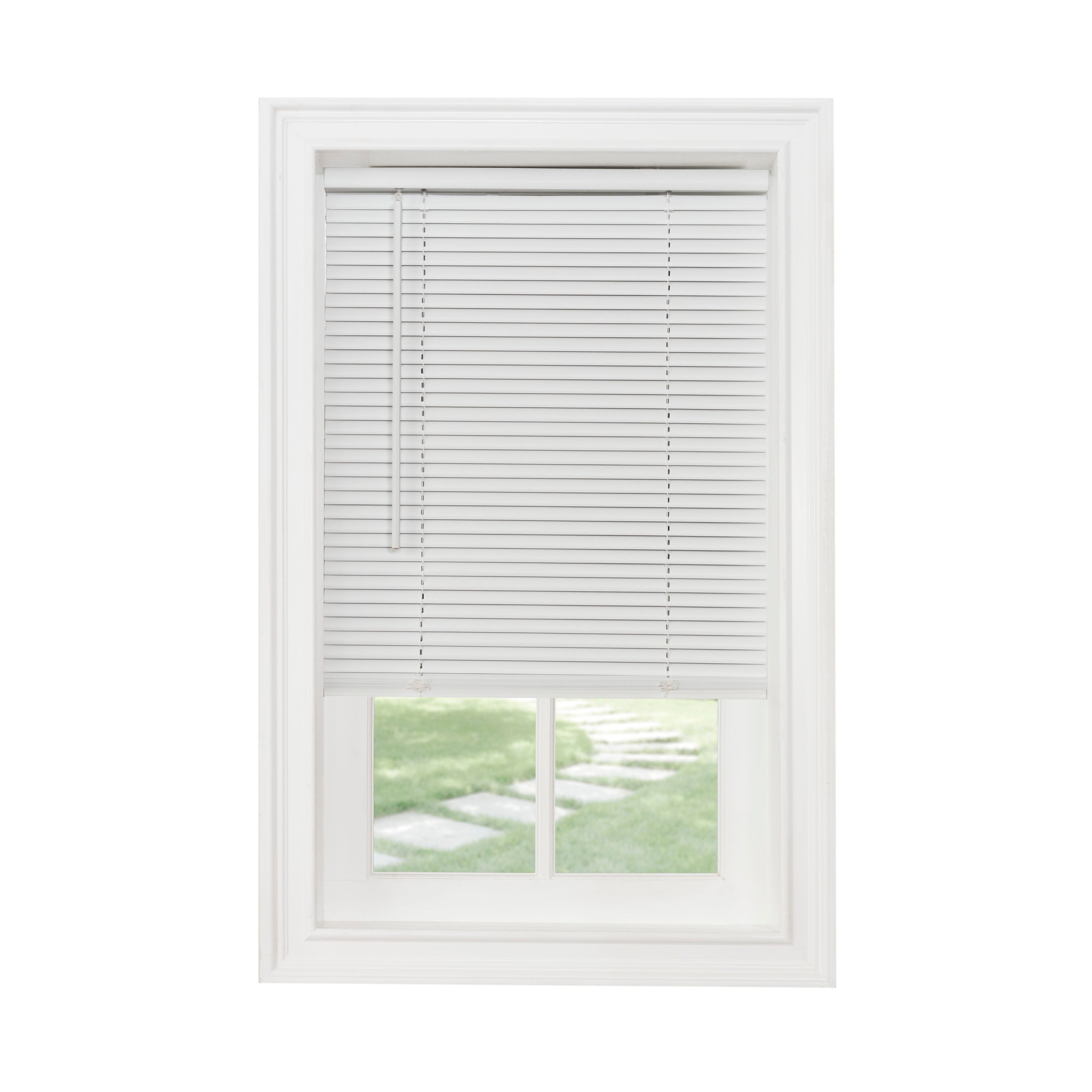 Achim Cordless GII Morningstar 1-Inch Light Filtering Mini Blind, White