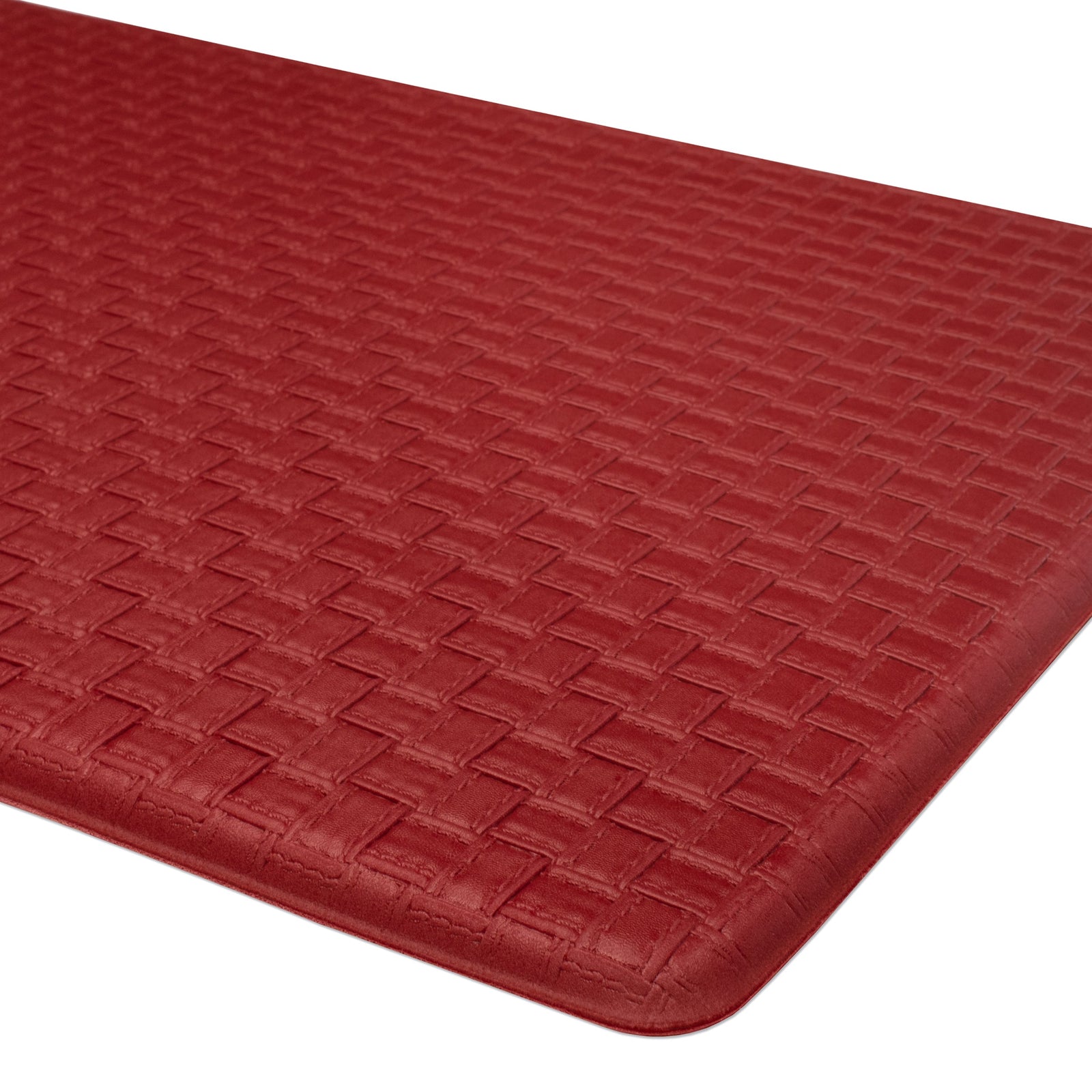 Achim Woven-Embossed Faux-Leather Anti-Fatigue Mat, 20x39 Inches