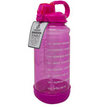 PREMIUS Motivational Sport Water Bottle With Straw Top,  64 Ounces