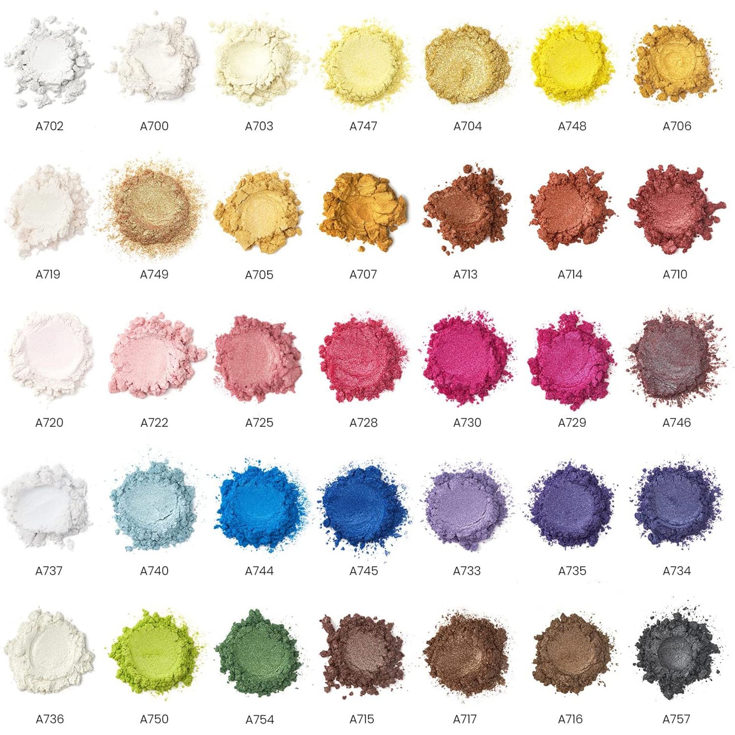 ARTEZA Mica Powder Set, 35-Colors