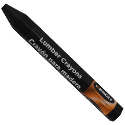 Keson BSCBLACK Black Soft Lumber Crayon