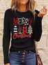 Stylish Leopard Print Block Design Top
