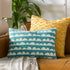 Achthoven Teal Pillow Cover