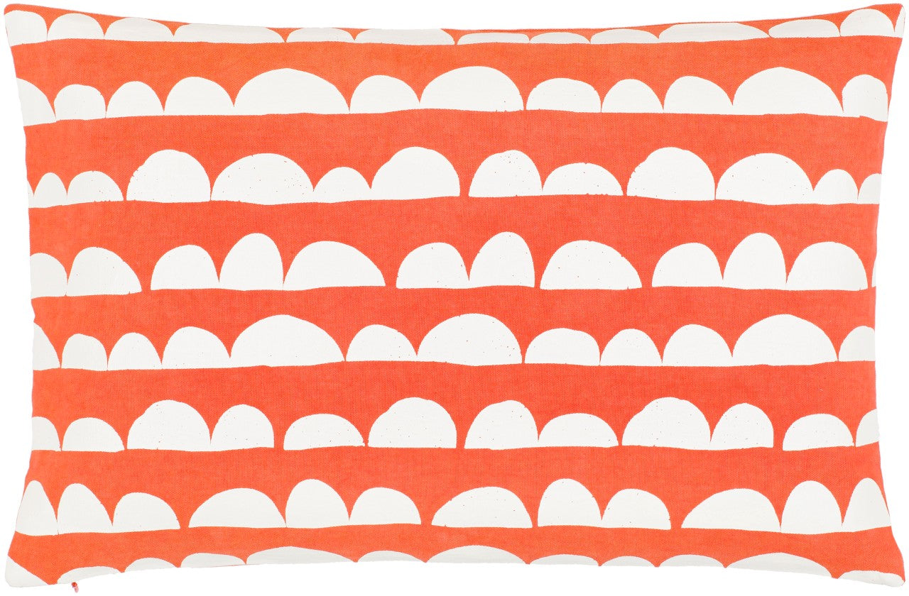 Achthoven Bright Orange Pillow Cover