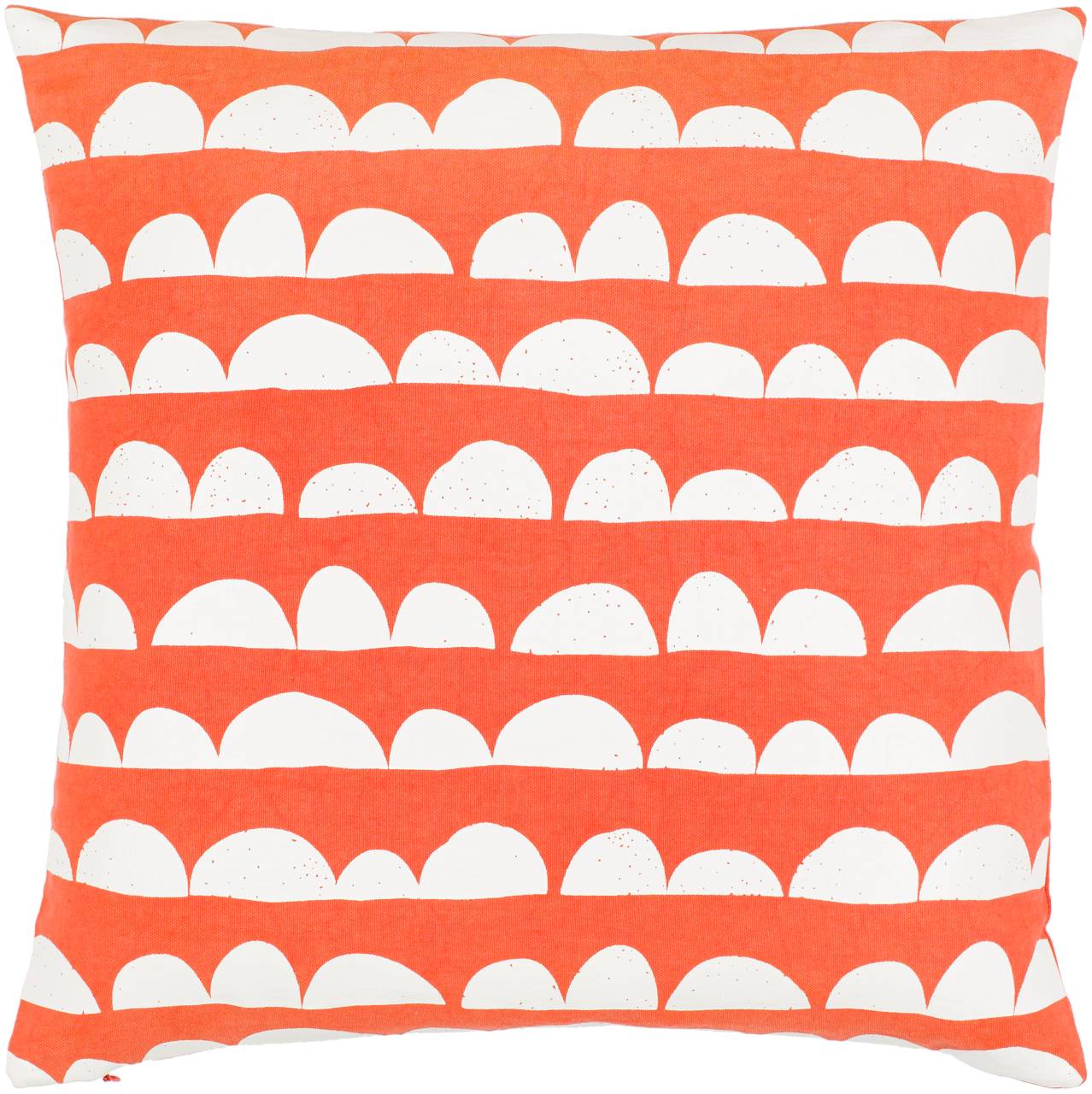 Achthoven Bright Orange Pillow Cover