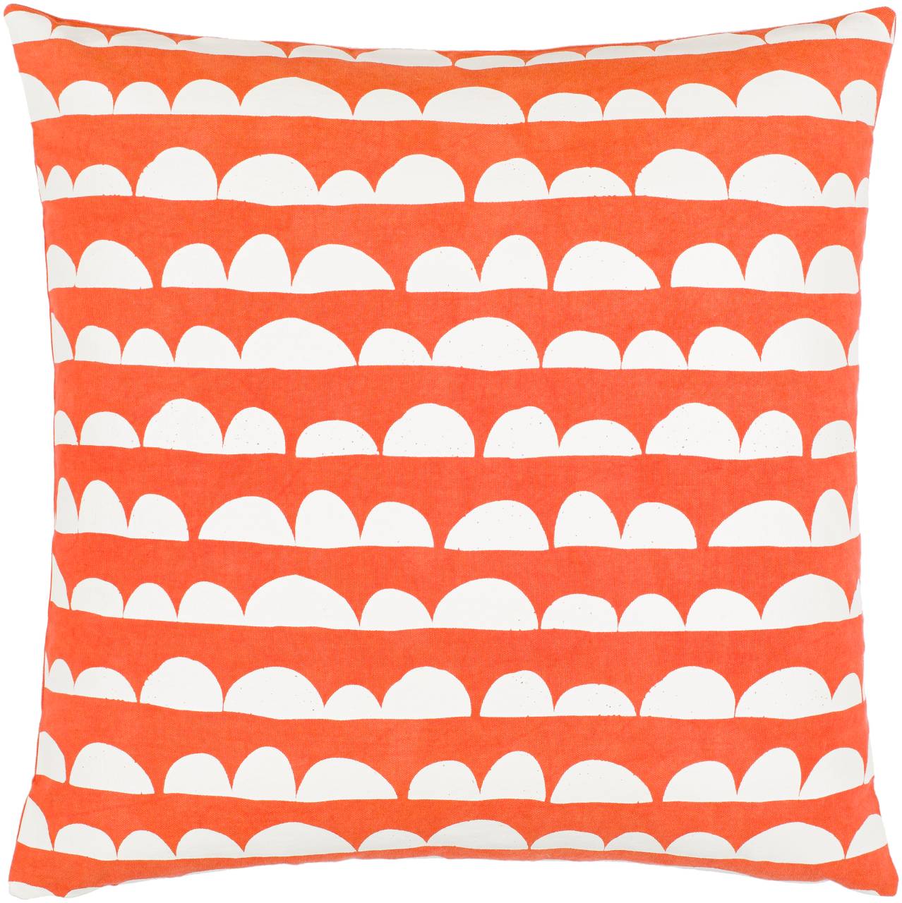 Achthoven Bright Orange Pillow Cover