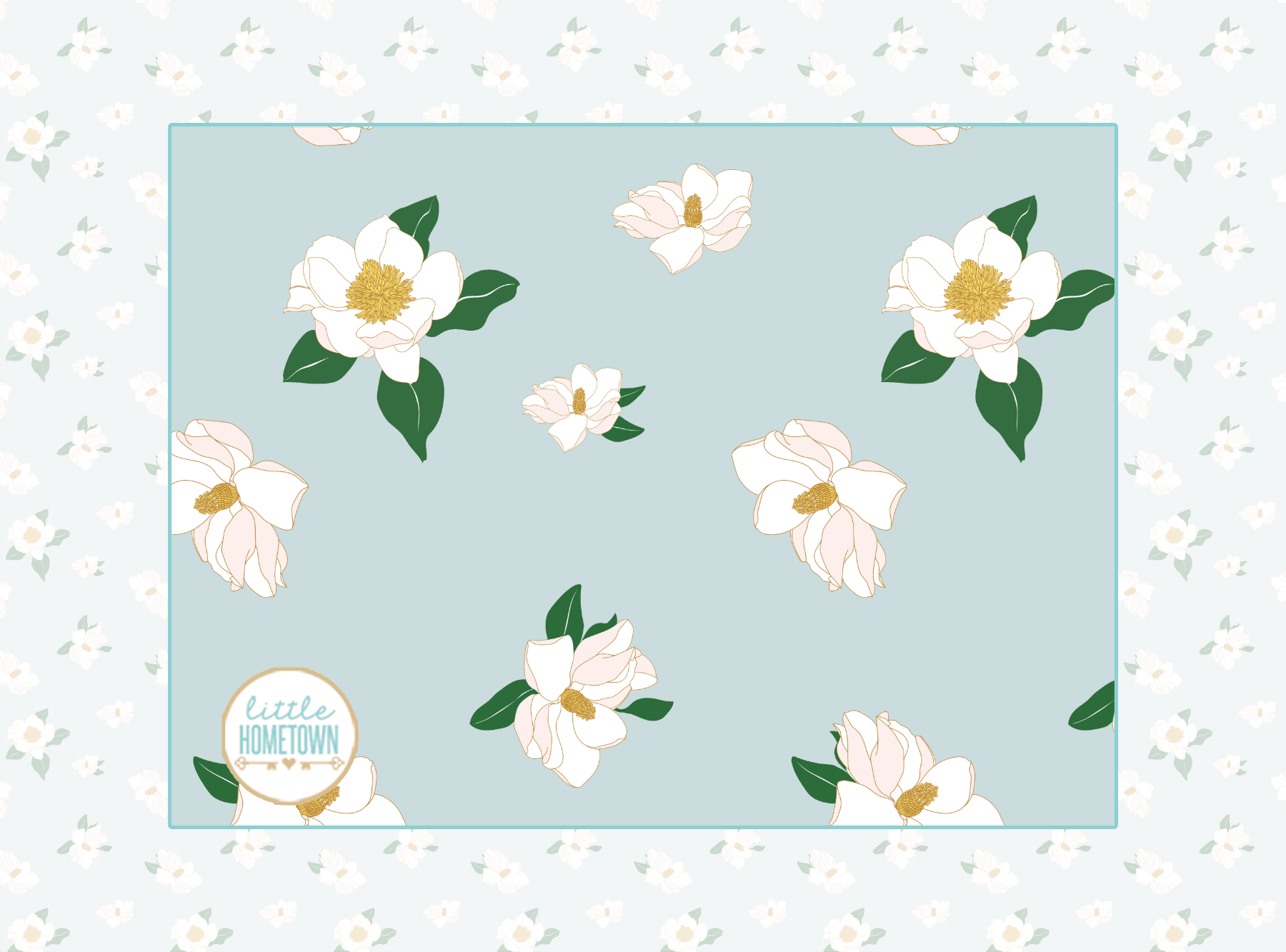 Manta de felpa con diseño de magnolia de 60 x 80 pulgadas