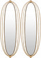 McCordsville Gold Brass Oval Mirror Set