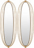 McCordsville Gold Brass Oval Mirror Set