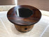 Mid-Wine Barrel Table - Wood-Glass