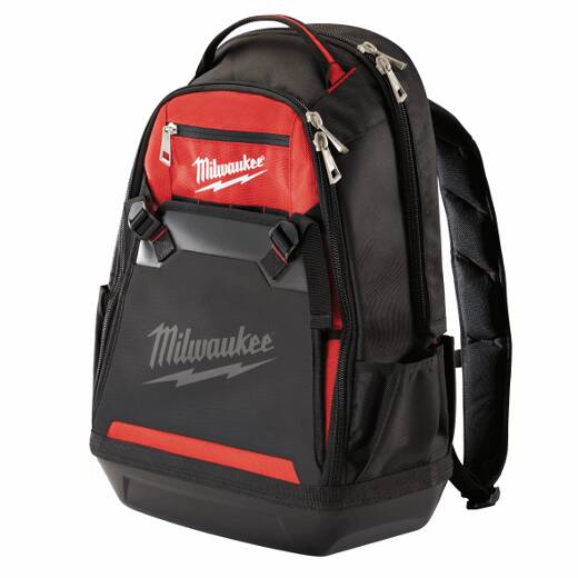 Milwaukee 48-22-8200 1680 Denier 35 Pocket Jobsite Backpack with Laptop Sleeve and Molded Plastic Base