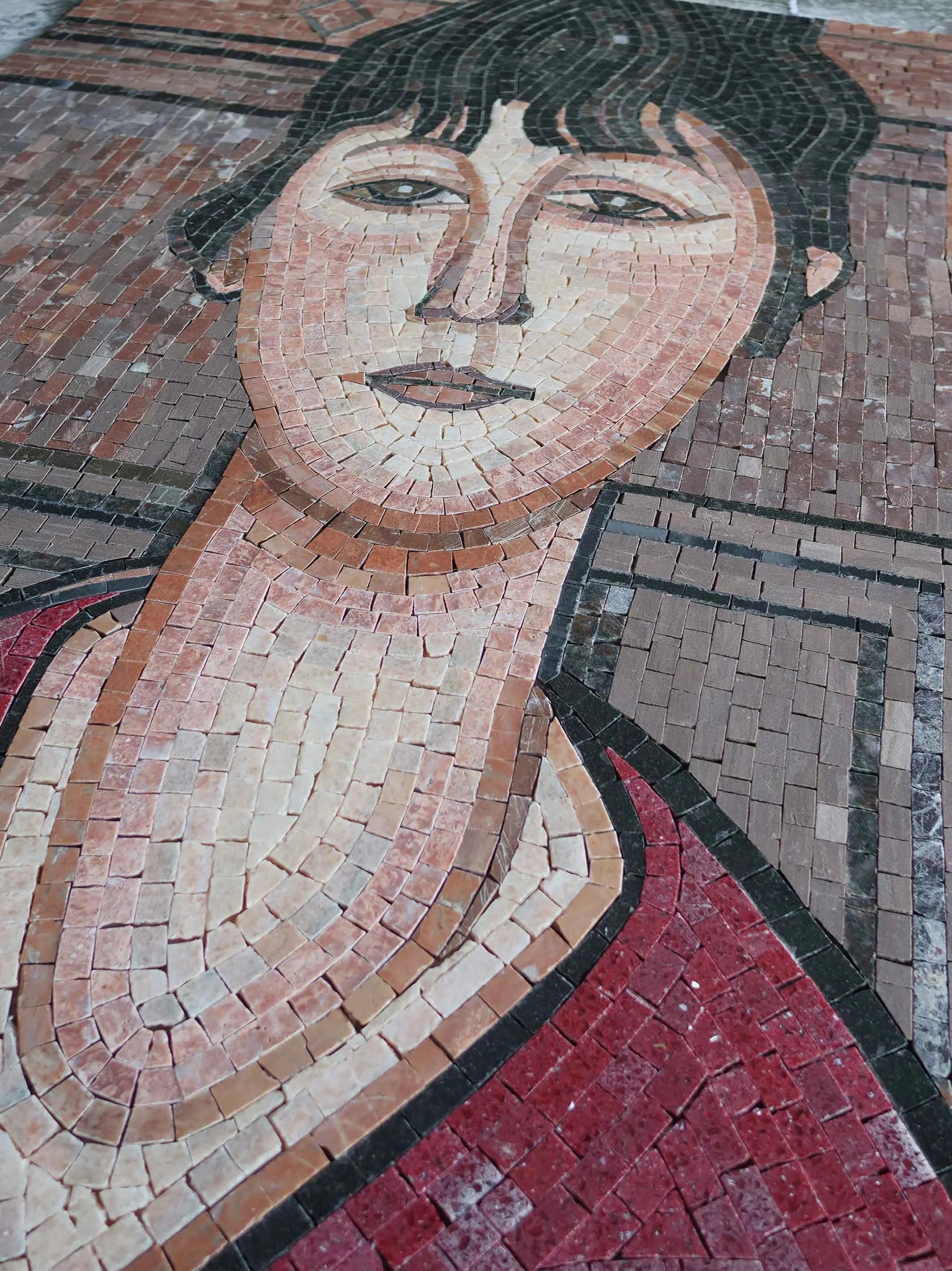 "Head of a Young Girl" - Amedeo Modigliani Mosaic Reproduction