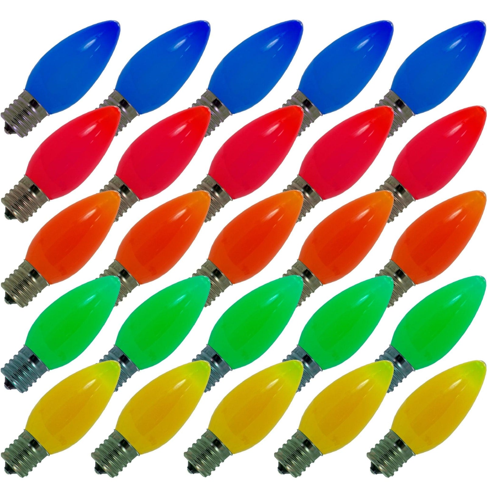 Multi-Color Solid LED Light Bulbs